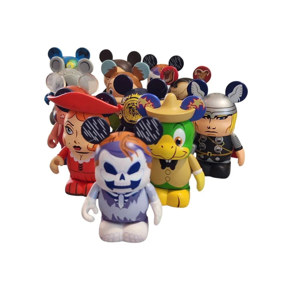 Disney‎ Vinylmation Figures Mixed Lot of 12 50th Villains Jungle Book Marvel